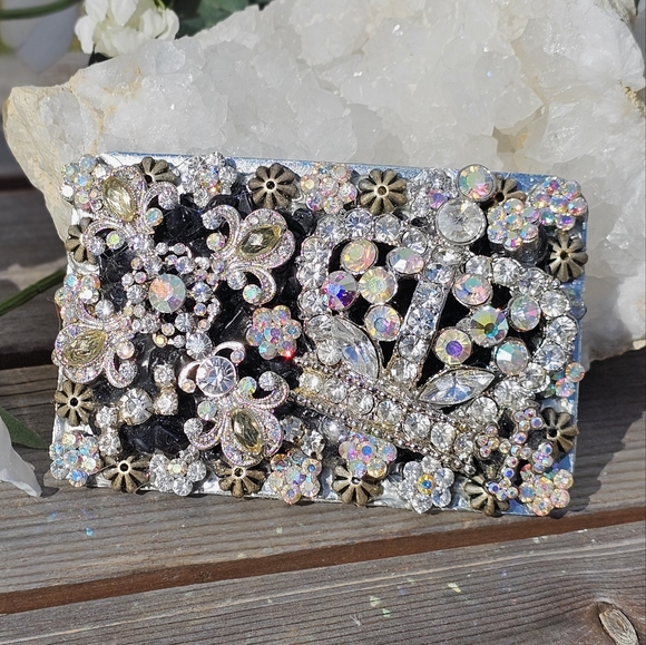 Handmade custom crystal belt buckle - Picture 2 of 9